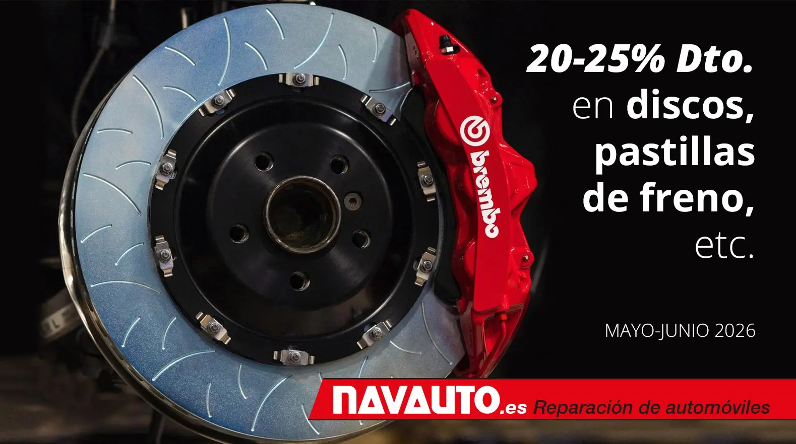 Oferta en materiales de mantenimiento y en frenos MAYO-JUNIO de 2026
